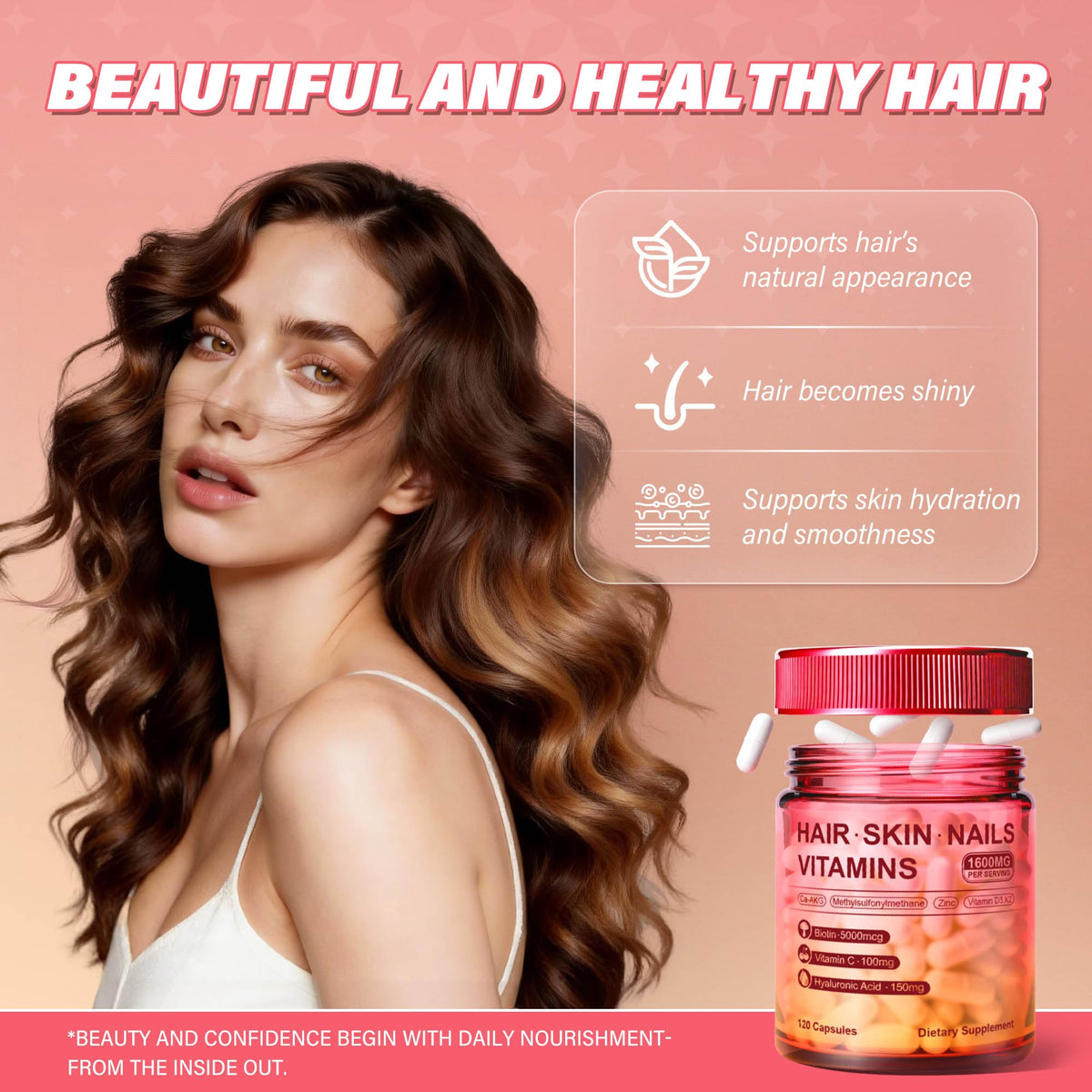 Kereeao Vitamines, capsules dans une main