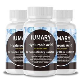 Keszciy Compléments Alimentaires Acide Hyaluronique 850mg vue de face avec emballage