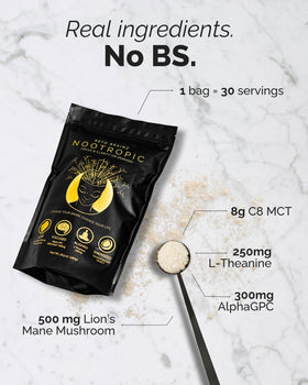 Keto Brainz Crème Nootropique C8 MCT avec ingrédients