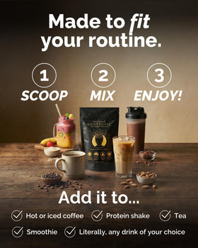 Keto Brainz Crème Nootropique C8 MCT dans un verre