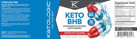 Ketologic BHB flacon avec informations nutritionnelles sur l'étiquette