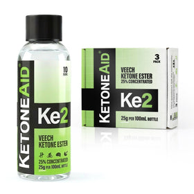 KetoneAid Ke2 Ester de Cétones - Pomme Verte - Bouteille ouverte