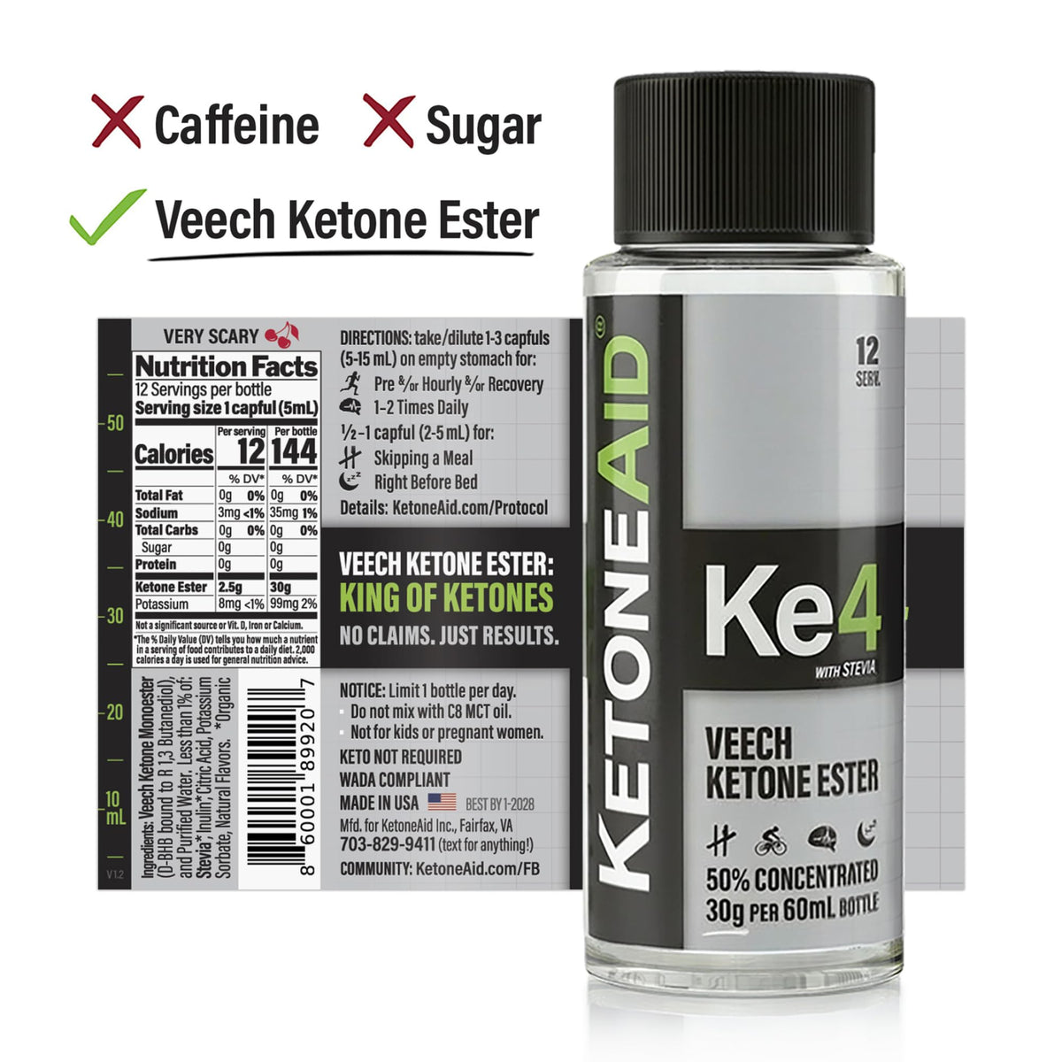 KetoneAid Ke4 montrant la texture du produit