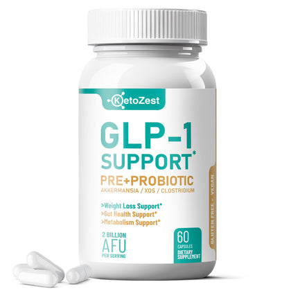 KetoZest GLP-1 Support Probiotic Supplement 59g front view