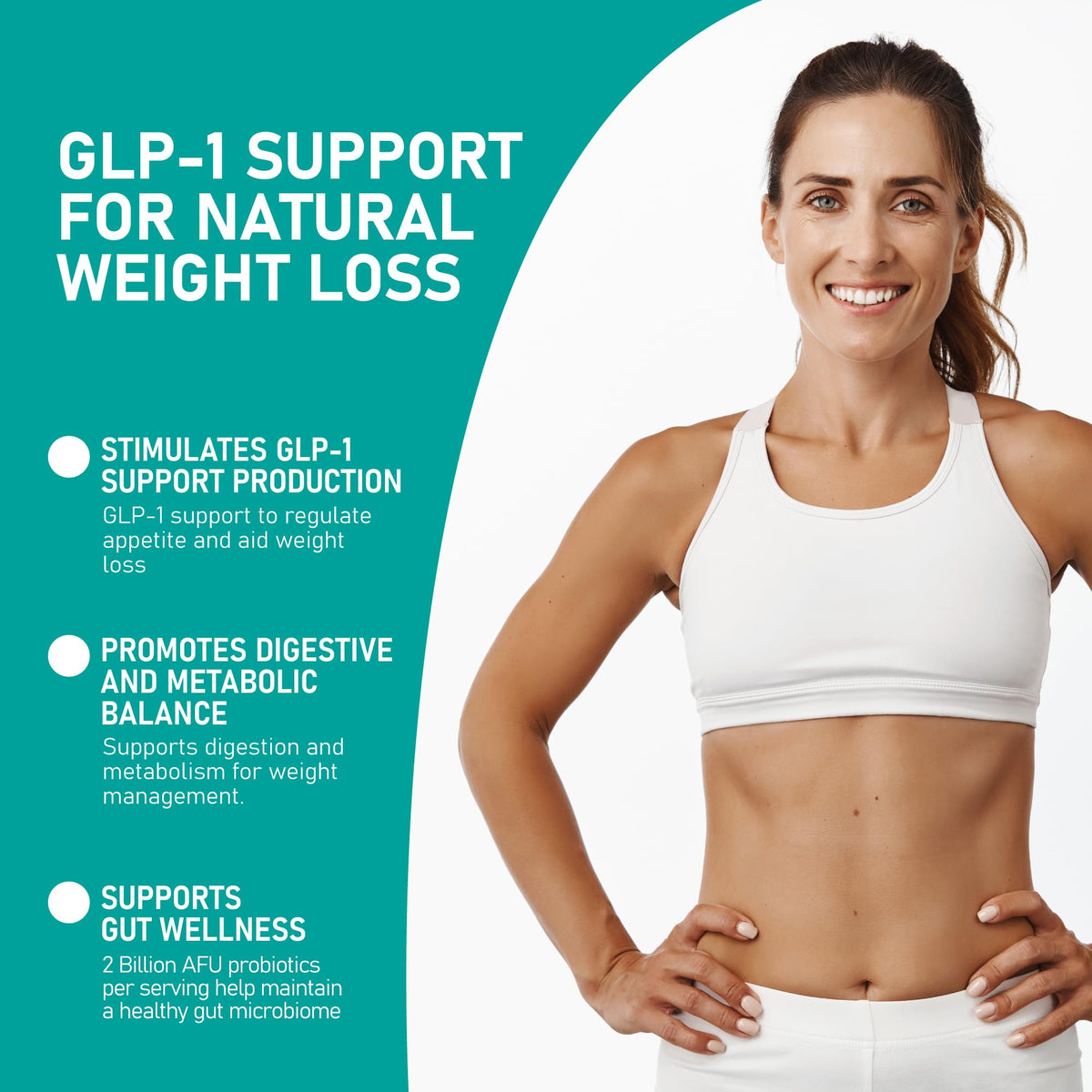 KetoZest GLP-1 Support Probiotic Supplement 59g side view