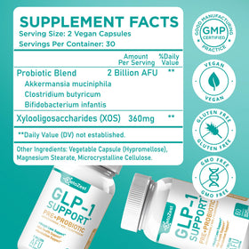 KetoZest GLP-1 Support Probiotic Supplement on a table