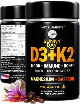 KEY ELEMENTS Complément Alimentaire D3 K2 10 000 UI 400 mg en gélules