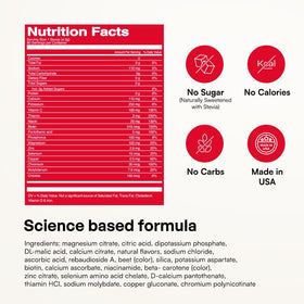 KEY NUTRIENTS Électrolytes Potassium Cerise Pom ingredients close-up