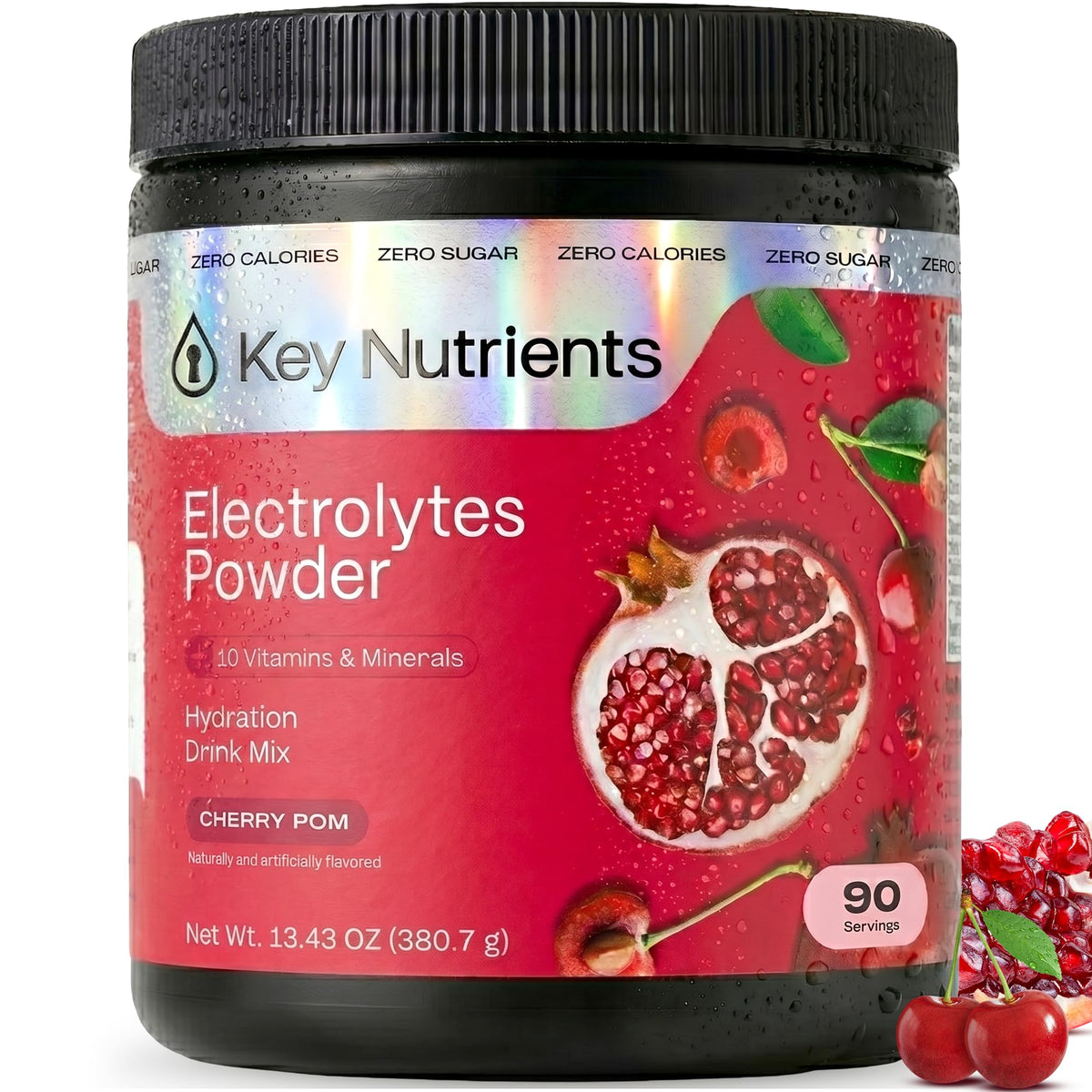 KEY NUTRIENTS Électrolytes Potassium Cerise Pom packaging front view