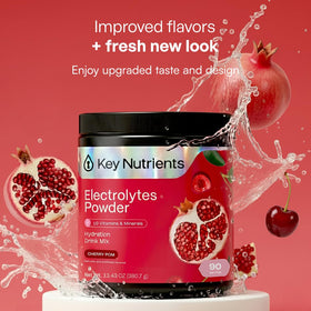 KEY NUTRIENTS Électrolytes Potassium Cerise Pom powder scoop