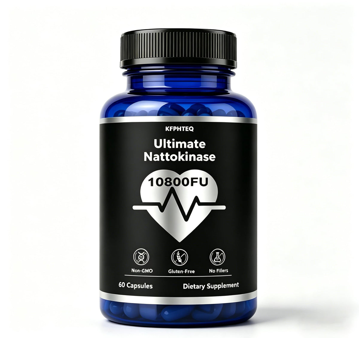 KFPHTEQ Nattokinase 60 capsules, vue avant de l'emballage