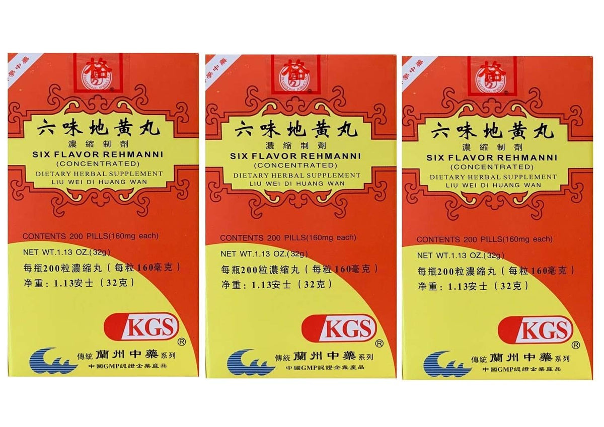 KGS Liu Wei Di Huang Wan 3 Bouteilles vue de face