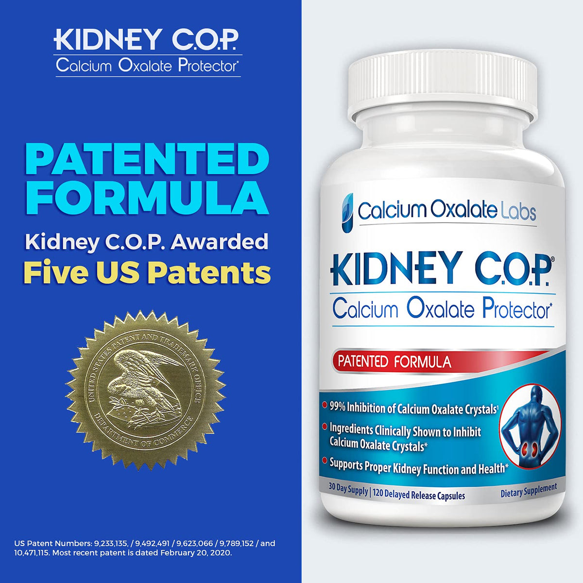 KIDNEY C.O.P. Complément Alimentaire 3 Pack côté