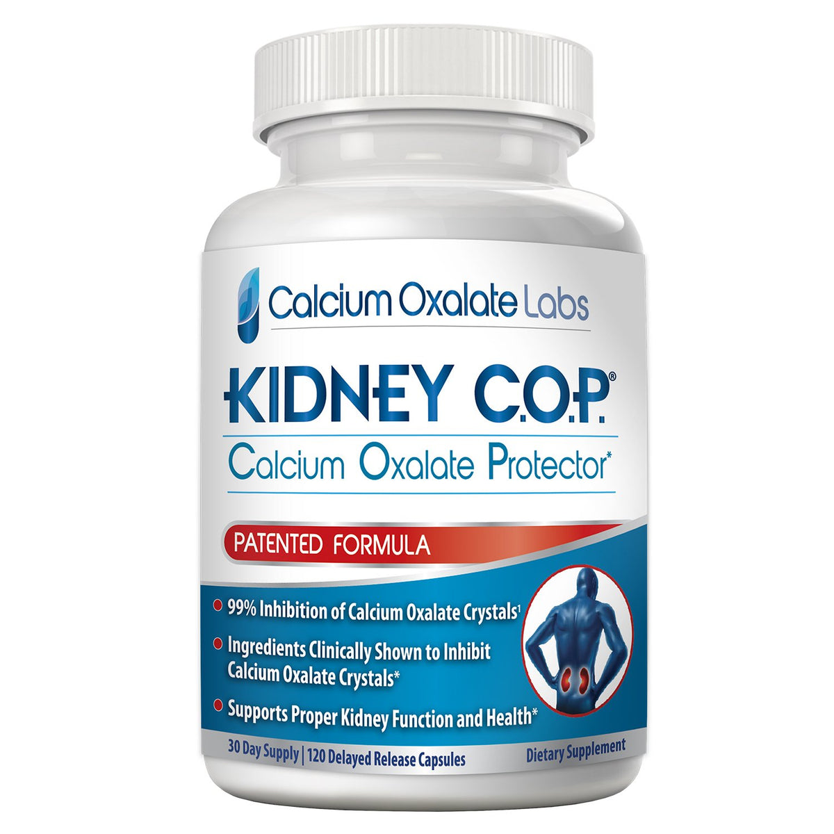 KIDNEY C.O.P. Complément Alimentaire Calcium Oxalate 120 Caps, avant