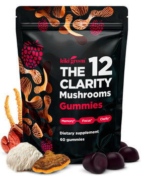 KIKI Green Gummies Champignons 12 variétés en emballage avant