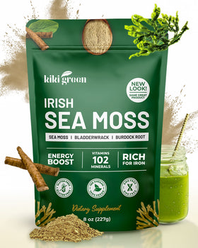 KIKI Green Poudre d'Algue Marine Irlandaise 240g vue de face avec emballage