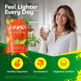 Kimchi Queen Complément Alimentaire Kimchi Fermenté emballage avec informations nutritionnelles