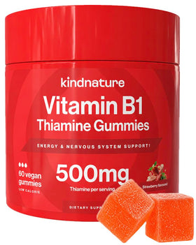 kindnature Gummies B1 500mg bouteille vue de face