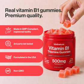 kindnature Gummies B1 500mg en utilisation avec des enfants