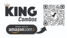 KING COMBOS Tablettes de Glucose Assorties, vue de face avec QR code