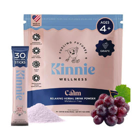 Kinnie Compléments Alimentaires Enfant Poudre 30 Sachets Saveur Raisin - Vue avant