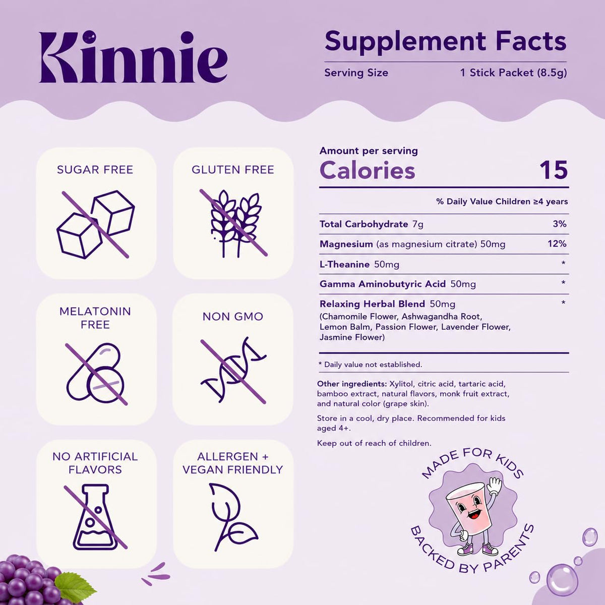 Kinnie Compléments Alimentaires Enfant Poudre - Sachets individuels