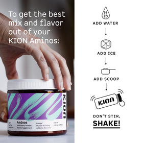 Kion Aminos Poudre Watermelon sur une table