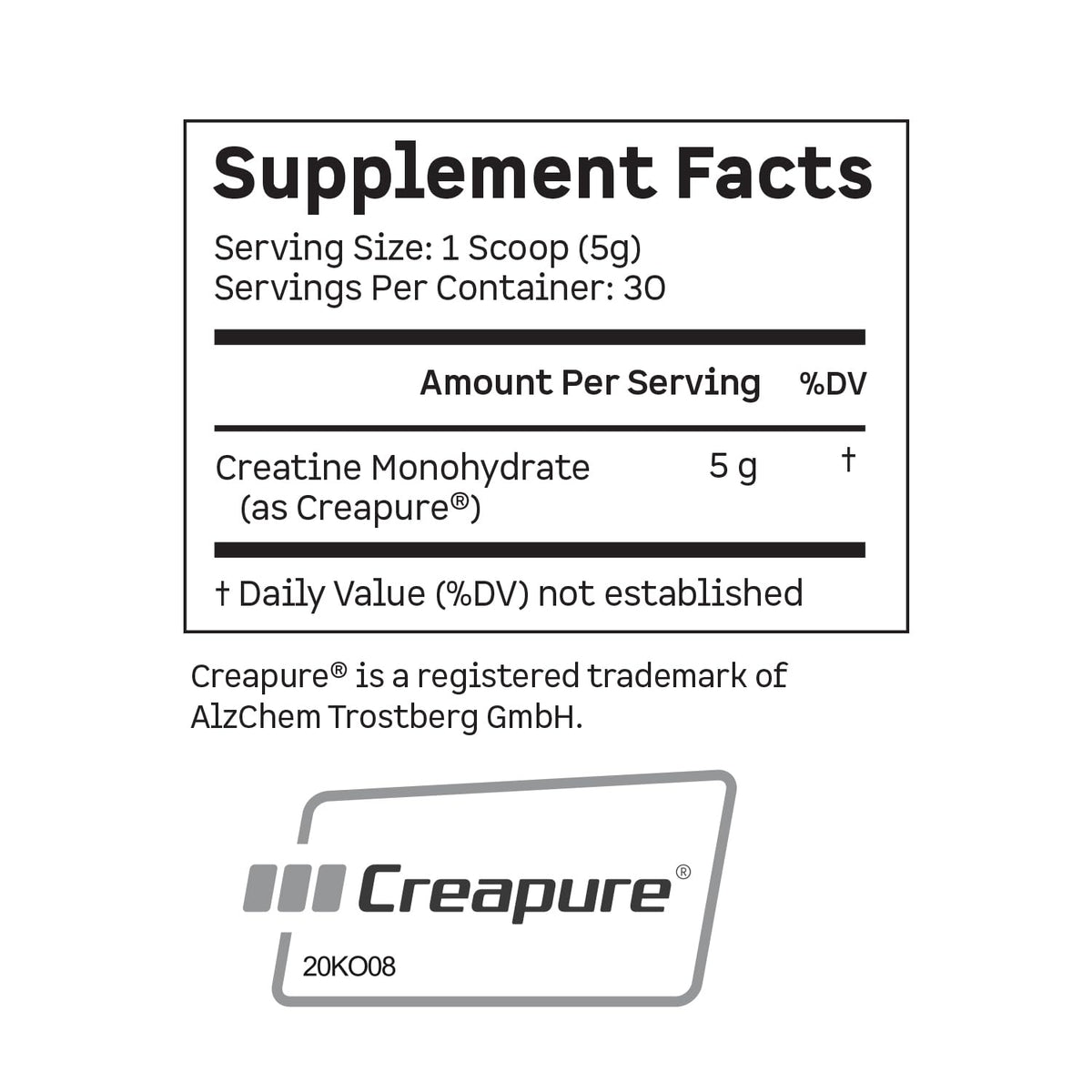 Kion Créatine Monohydrate Creapure 200g avec accessoires de gym