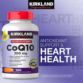 KIRKLAND CoQ10 300 mg 100 gélules emballage