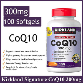 KIRKLAND CoQ10 300 mg 100 gélules vue latérale