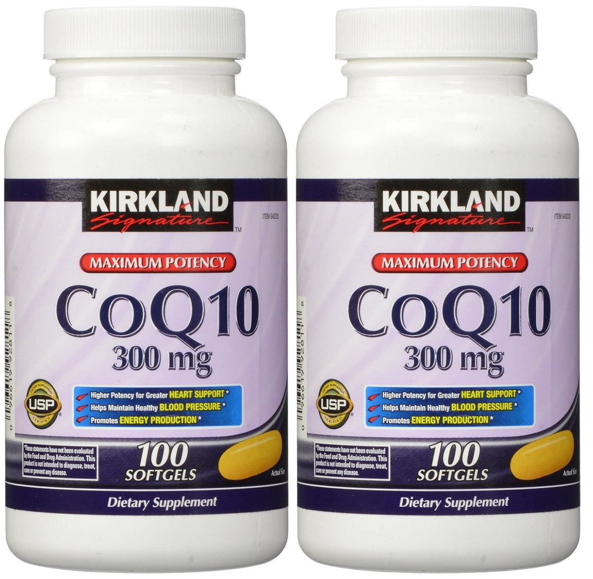 KIRKLAND COQ10 300 mg 200 gélules souples, vue avant