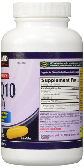 KIRKLAND CoQ10 300 mg gélules molles vue de côté