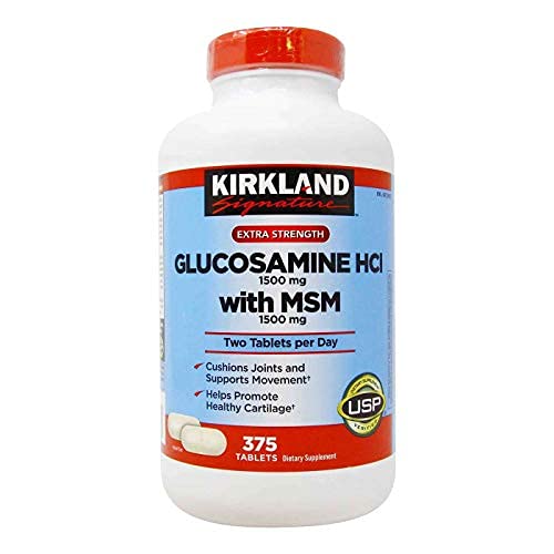KIRKLAND Glucosamine 1500 mg comprimés avec MSM