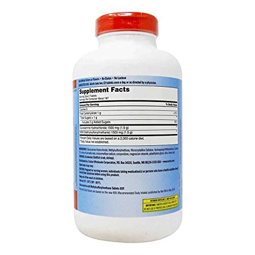 KIRKLAND Glucosamine 1500 mg comprimés sur une table