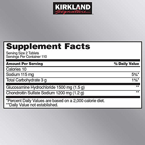 KIRKLAND Glucosamine & Chondroitin 220 comprimés - Bouteille 2
