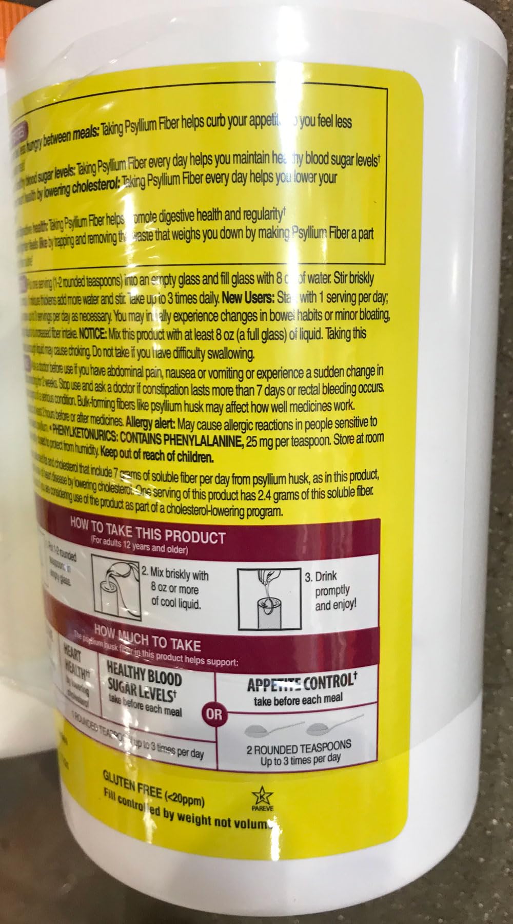 KIRKLAND psyllium poudre 2300g avec cuillère doseuse