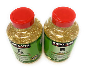 KIRKLAND Vitamine E 400 IU gélules molles avec étiquette