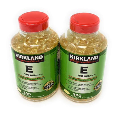 KIRKLAND Vitamine E 400 IU gélules molles pack de 2