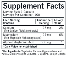 Kirkman Acide Alpha-Cétoglutarique 300 mg contenant avec capsules