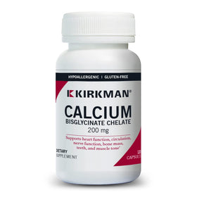 Kirkman Calcium Bisglycinate Chelate 200mg gélules vue de face
