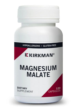 Kirkman Magnésium Malate 1000 mg 120 capsules vue de face