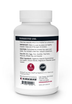 Kirkman Multivitamines Enfants 120 Capsules vue arrière