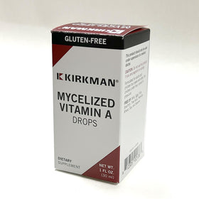 Kirkman Mycellized Vitamin A Liquide 30 ml goutte dans un verre