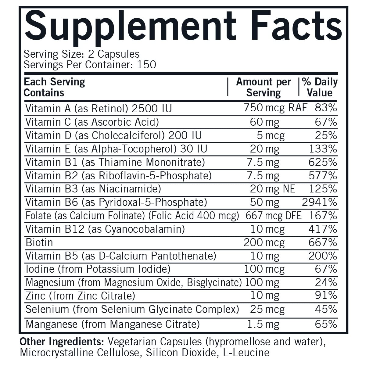 Kirkman Nu-Thera capsules sur table