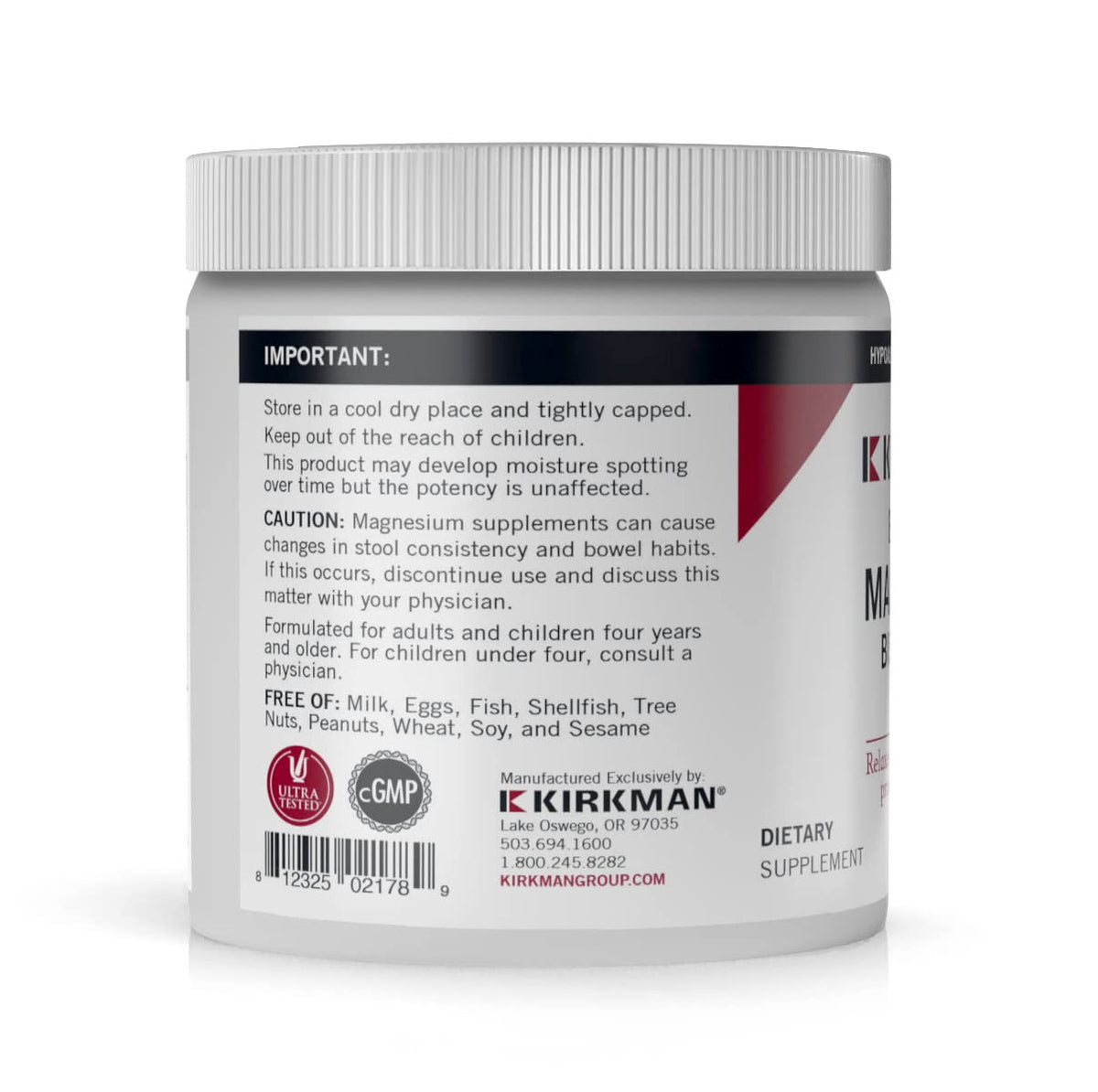 Kirkman Poudre de Magnésium Bisglycinate en utilisation