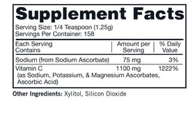 Kirkman Poudre de Vitamine C Tamponnée 240g emballage