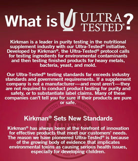 Kirkman Vitamine D-3 1000 UI capsules ouvertes
