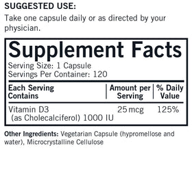 Kirkman Vitamine D-3 1000 UI emballage