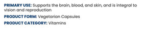 Kirkman Vitamine E 100 IU capsules végétales ouvertes montrant le contenu