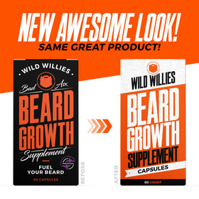Kit de croissance de barbe Wild Willies sur fond neutre